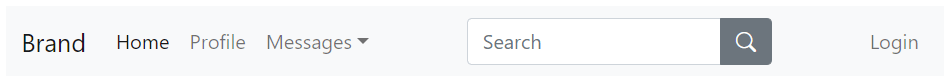 Bootstrap Navbar with Search Form